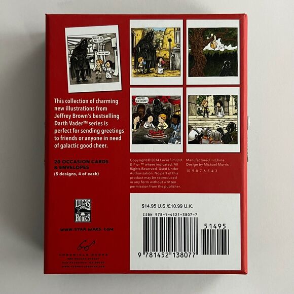 Star Wars Darth Vader & Fam Note Cards NIB/NWT - Picture 2 of 2